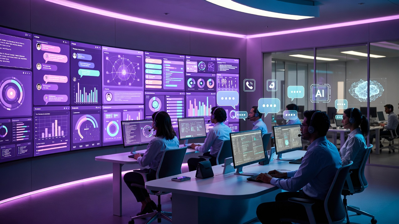 AI-powered contact center command room